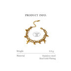 Layered Cross Charm Bracelet
