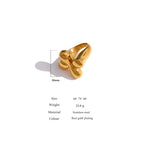 Metallic Texture Statement Ring