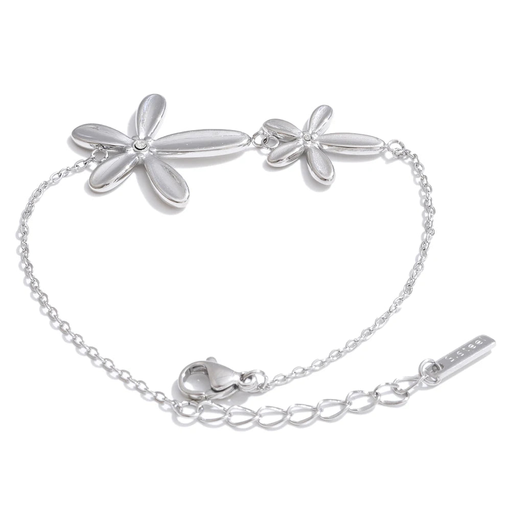 Waterproof Flower Charm Bracelet