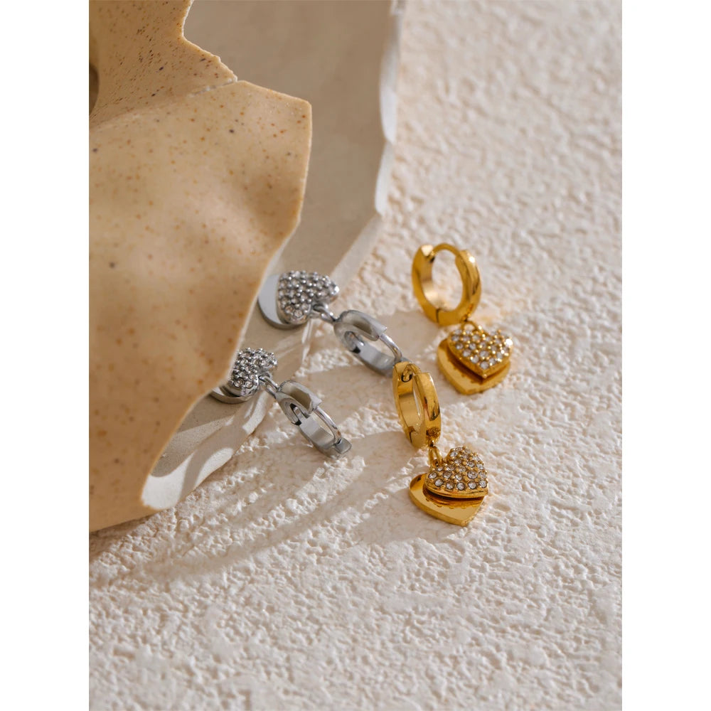 Nova Twin Heart Earrings