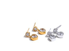 Luxe Petite Heart CZ Stainless Steel Earrings