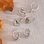 Celestial Trio Charm Hoops