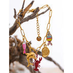 Ocean Style Charm Wrist Bangle