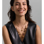 Ocean Double Layer Gold Necklace