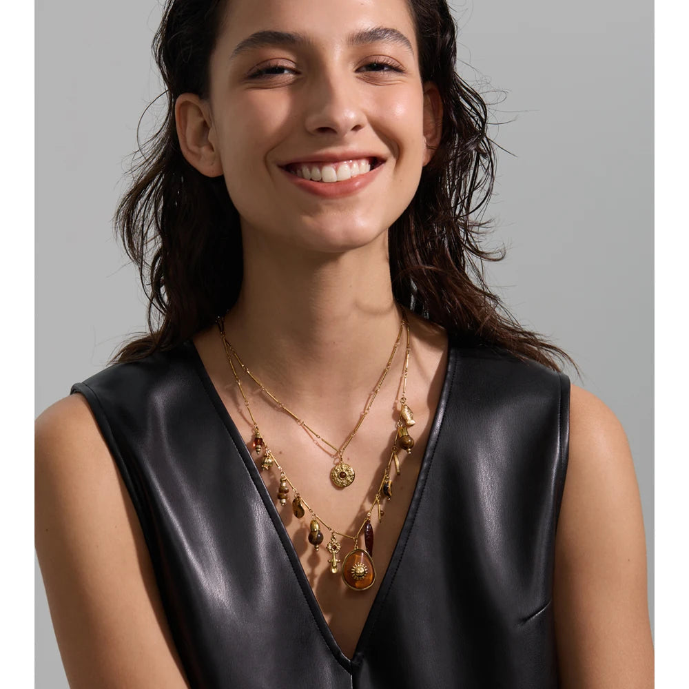 Ocean Double Layer Gold Necklace