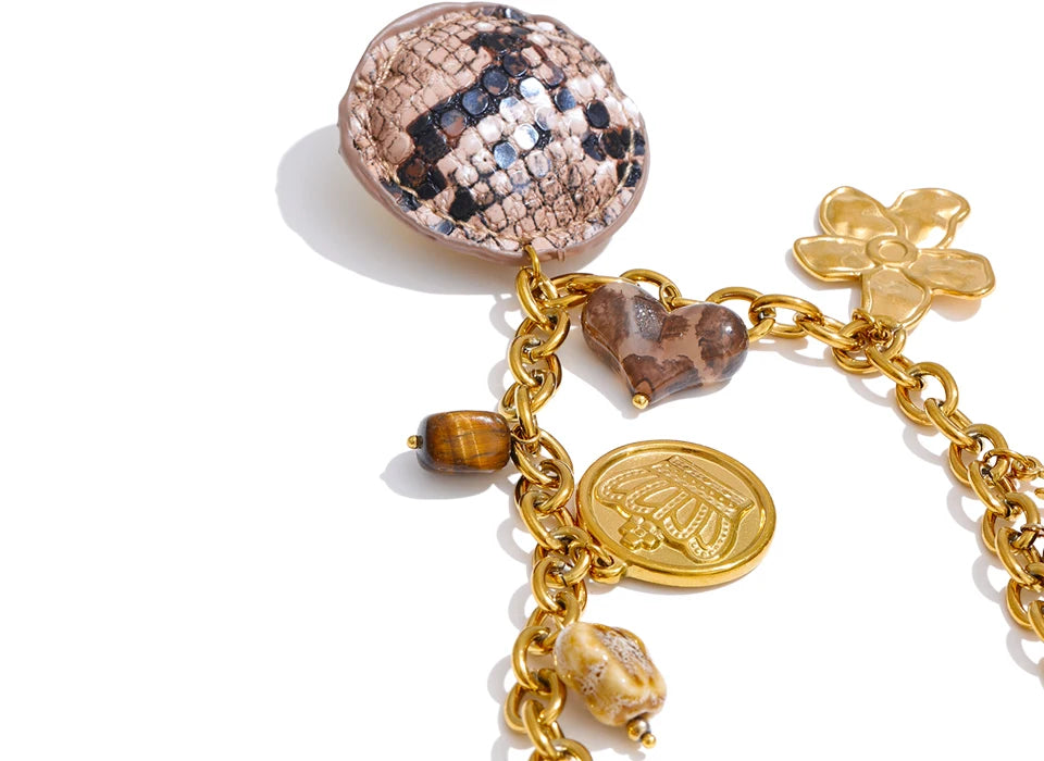 Autumn Bloom Waterproof Charm Necklace