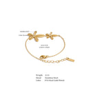 Waterproof Flower Charm Bracelet