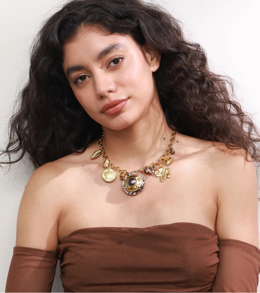 Autumn Bloom Waterproof Charm Necklace