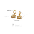 Cherry Glow Hoop Earrings