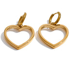 Amora Heart Hoop Earrings