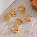 Celestial Trio Charm Hoops