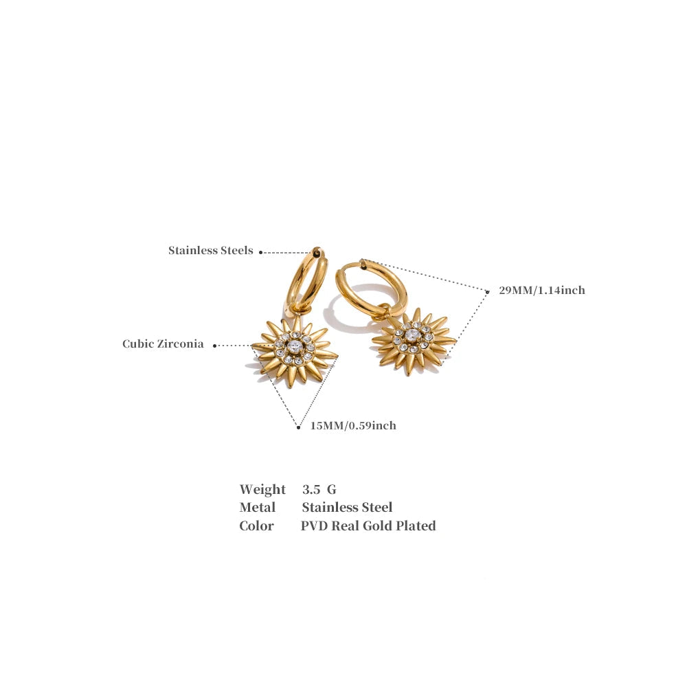 Radiant Sun Drop Earrings