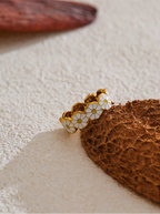 Golden Daisy Flower Fashion Ring