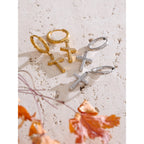 Lumi Cross Drop Earrings