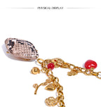 Acrylic Flower Heart Charm Necklace