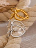 Amora Heart Hoop Earrings