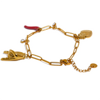 Modern Red Chili Love Charm Bracelet