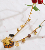 Blooming Heart Charm Necklace