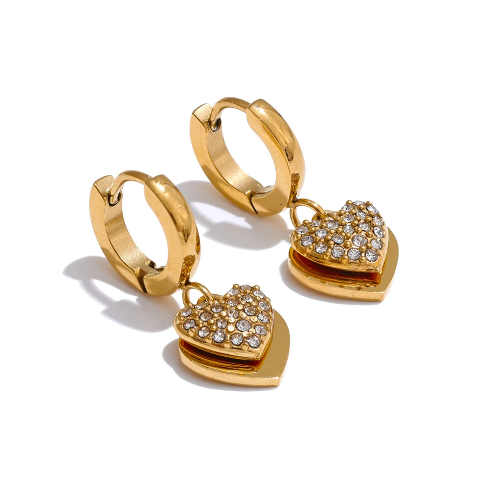 Nova Twin Heart Earrings