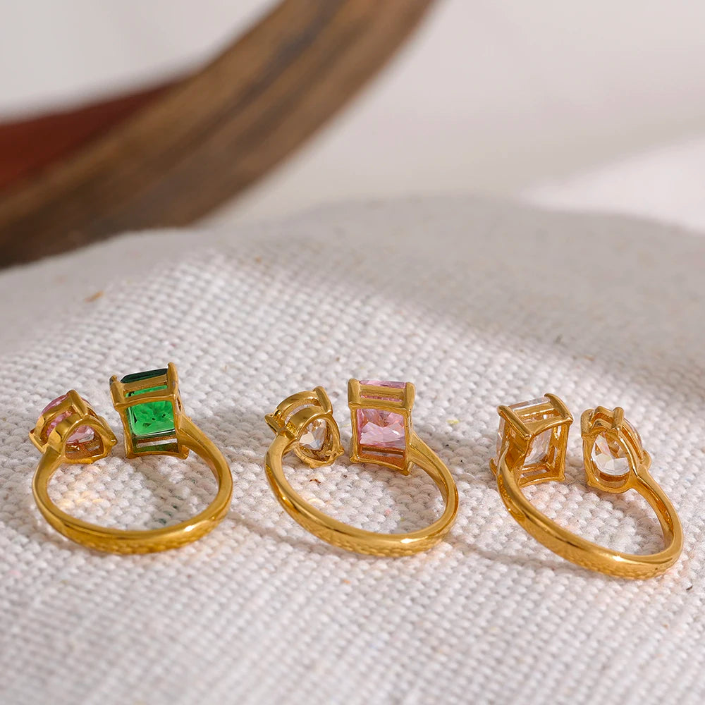 Aurora Gem Open Ring