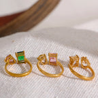 Aurora Gem Open Ring