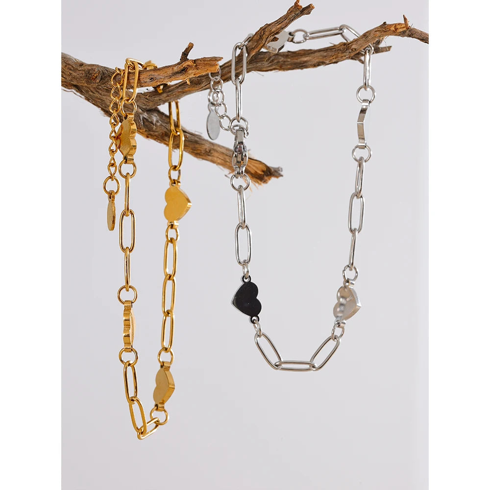 Fashion Heart Wrist Charm Bracelet