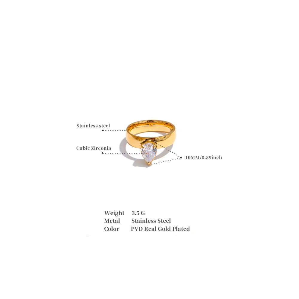 Nova Water Drop Ring