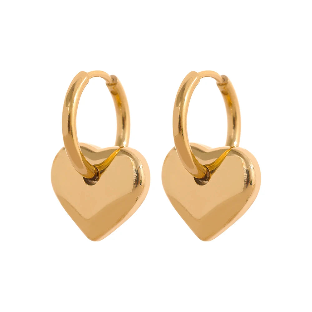 Celestial Trio Charm Hoops