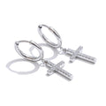 Lumi Cross Drop Earrings