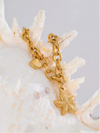 Ocean Starfish Shell Charm Necklace