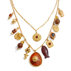 Ocean Double Layer Gold Necklace