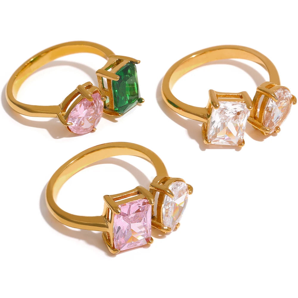 Aurora Gem Open Ring