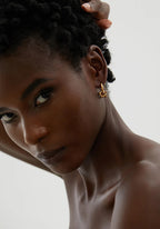 Celestial Trio Charm Hoops
