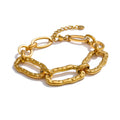 Waterproof Oval Link Gold Bracelet