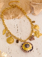 Autumn Bloom Waterproof Charm Necklace