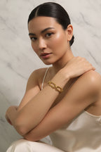 Waterproof Oval Link Gold Bracelet