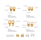 Celestial Trio Charm Hoops