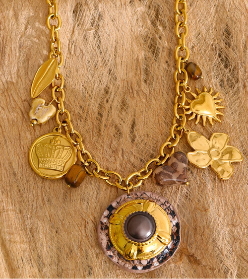 Autumn Bloom Waterproof Charm Necklace