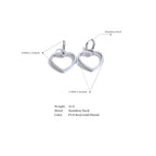 Amora Heart Hoop Earrings