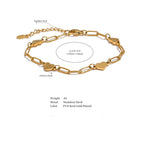 Fashion Heart Wrist Charm Bracelet
