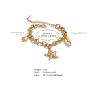 Ocean Starfish Shell Charm Necklace