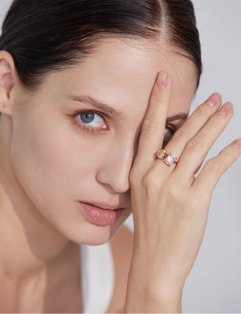 Aurora Gem Open Ring