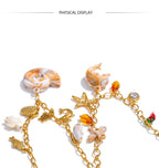 Golden Ocean Shell Dolphin Necklace