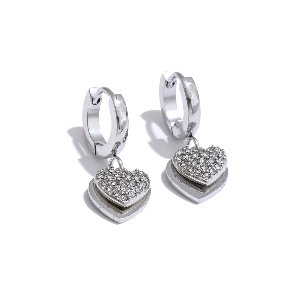 Nova Twin Heart Earrings