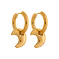 Celestial Trio Charm Hoops