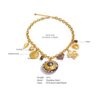 Autumn Bloom Waterproof Charm Necklace