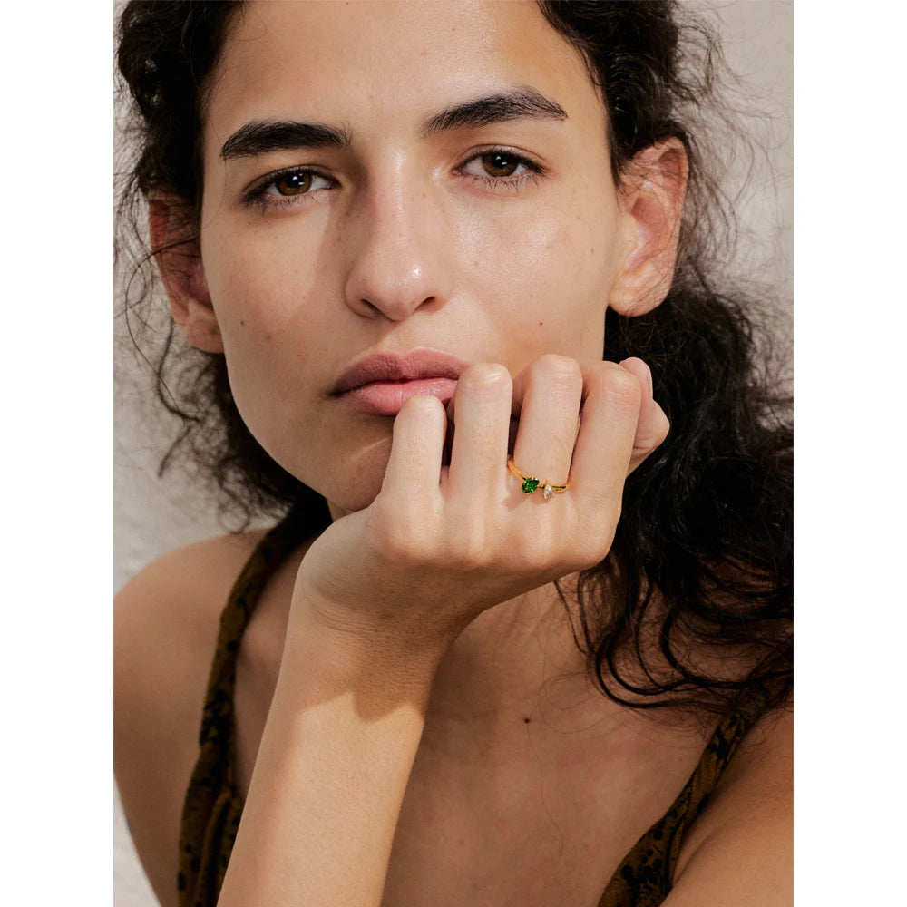 Trendy CZ Minimalist Finger Ring