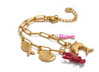 Ocean Style Charm Wrist Bangle