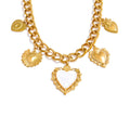 Celeste Heart Cuban Charm