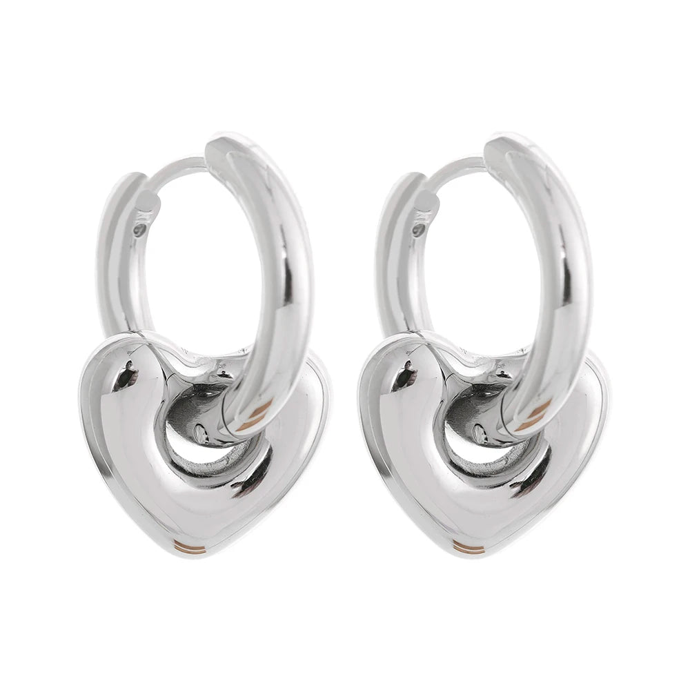 Celestial Trio Charm Hoops